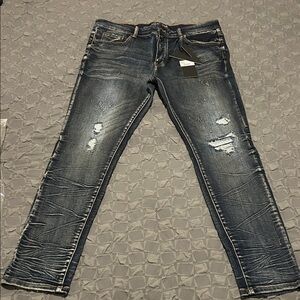 Men's Slim Fit Distressed Denim Jeans